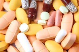 Pile of pills that could be anything.
